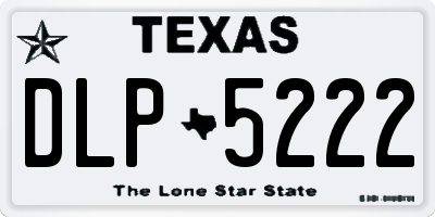 TX license plate DLP5222