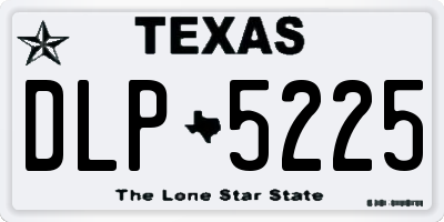 TX license plate DLP5225