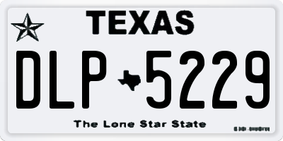 TX license plate DLP5229