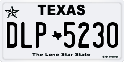 TX license plate DLP5230