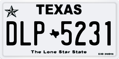 TX license plate DLP5231