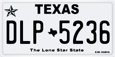 TX license plate DLP5236