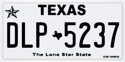 TX license plate DLP5237