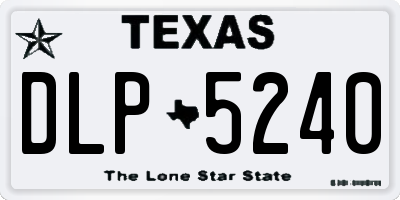 TX license plate DLP5240