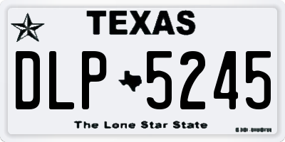 TX license plate DLP5245