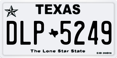 TX license plate DLP5249