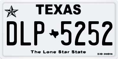 TX license plate DLP5252