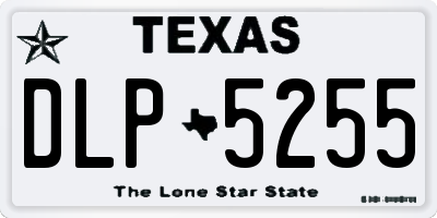 TX license plate DLP5255