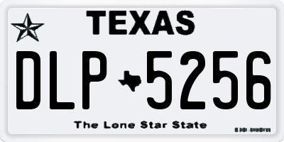 TX license plate DLP5256