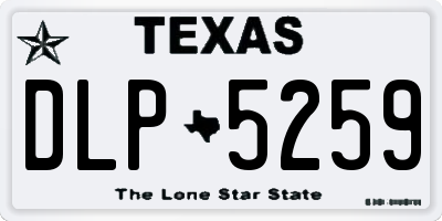 TX license plate DLP5259