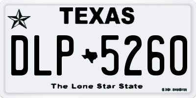TX license plate DLP5260