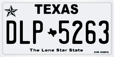 TX license plate DLP5263