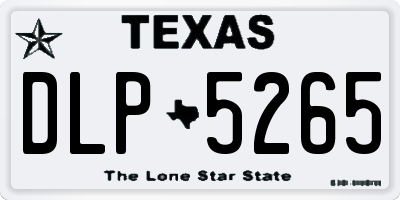 TX license plate DLP5265