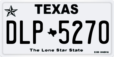 TX license plate DLP5270