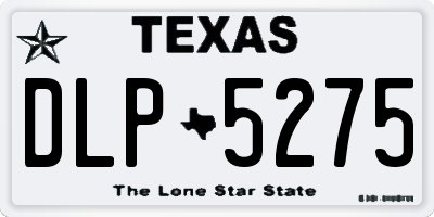 TX license plate DLP5275