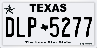 TX license plate DLP5277