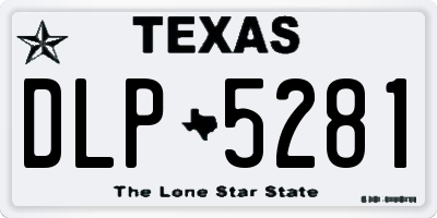 TX license plate DLP5281