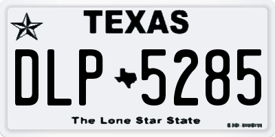 TX license plate DLP5285