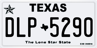 TX license plate DLP5290