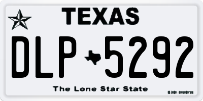 TX license plate DLP5292