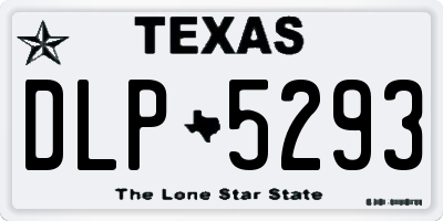 TX license plate DLP5293