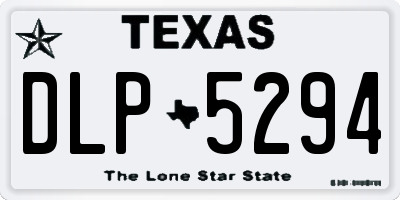TX license plate DLP5294