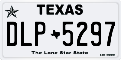 TX license plate DLP5297
