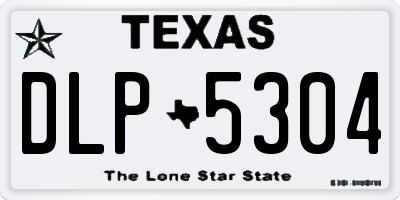 TX license plate DLP5304