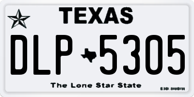 TX license plate DLP5305