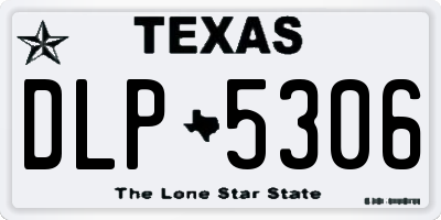 TX license plate DLP5306