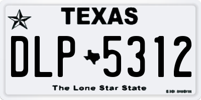 TX license plate DLP5312