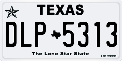 TX license plate DLP5313