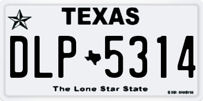 TX license plate DLP5314