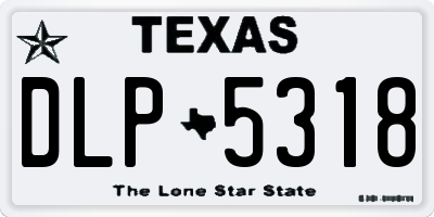TX license plate DLP5318
