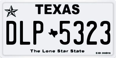 TX license plate DLP5323