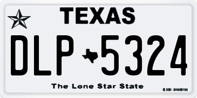 TX license plate DLP5324