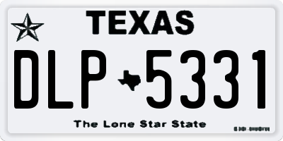 TX license plate DLP5331