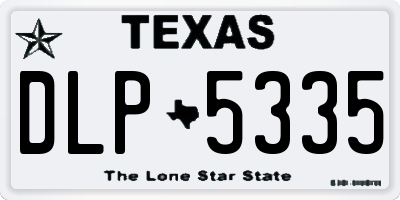 TX license plate DLP5335