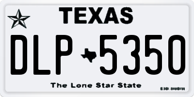 TX license plate DLP5350