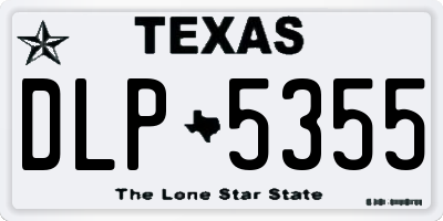 TX license plate DLP5355