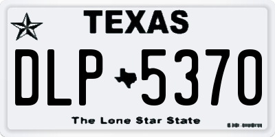 TX license plate DLP5370
