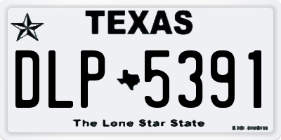 TX license plate DLP5391
