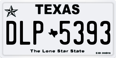 TX license plate DLP5393