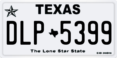 TX license plate DLP5399