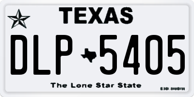 TX license plate DLP5405