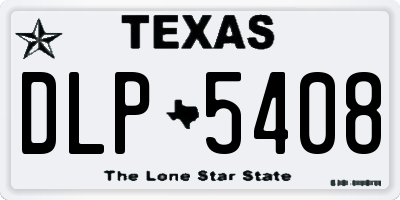 TX license plate DLP5408