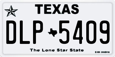 TX license plate DLP5409