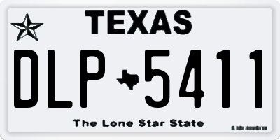 TX license plate DLP5411