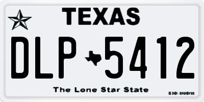 TX license plate DLP5412