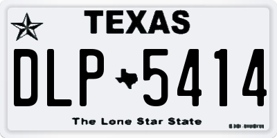 TX license plate DLP5414